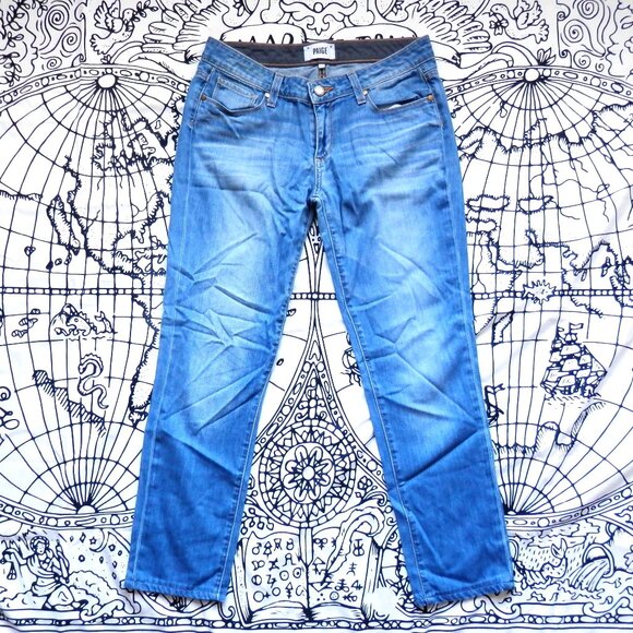 PAIGE || Straight Leg Jeans Size 27 - Picture 1 of 6